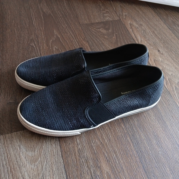 LAUREN RALPH LAUREN Jinny Slip-On Sneaker Size 9.5B Black Textiles Double Goring - Picture 6 of 7